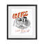 «Coffee Love At First Sip», impression sous verre encadrée, design par The Prints Vibe-130835017-130835018