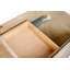 Unfinished Ready To Assemble Solid Wood Shaker Kitchen Trash Pull-Out Base Cabinet - 18" W x 34.5" H x 24" D - BT18