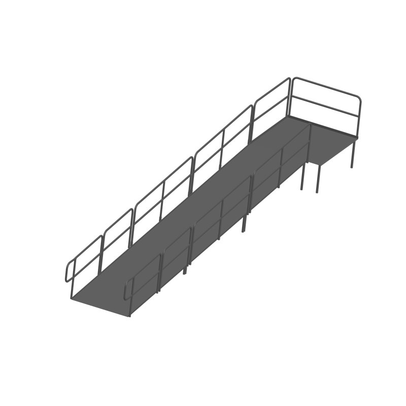 Rampe de scène 29 pi x 5 pi, 24 po de hauteur