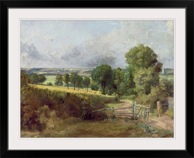 «The Entrance to Fen Lane» par John Constable - reproduction imprimée, H 36 po x l 48 po x P 1,5 po, Toile
