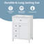 Meuble-lavabo simple 24 po avec lavabo en céramique, tiroirs, tablette intérieure réglable et support-2058803917-2070320509