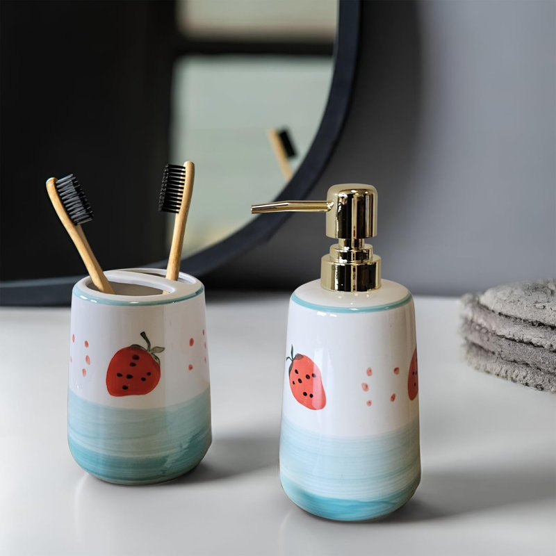 Abbigayl Ceramic Bathroom Accessory Set