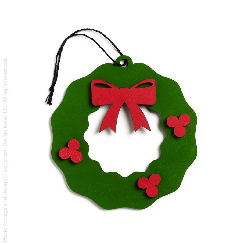 Ornement en forme de couronne HollyJolly