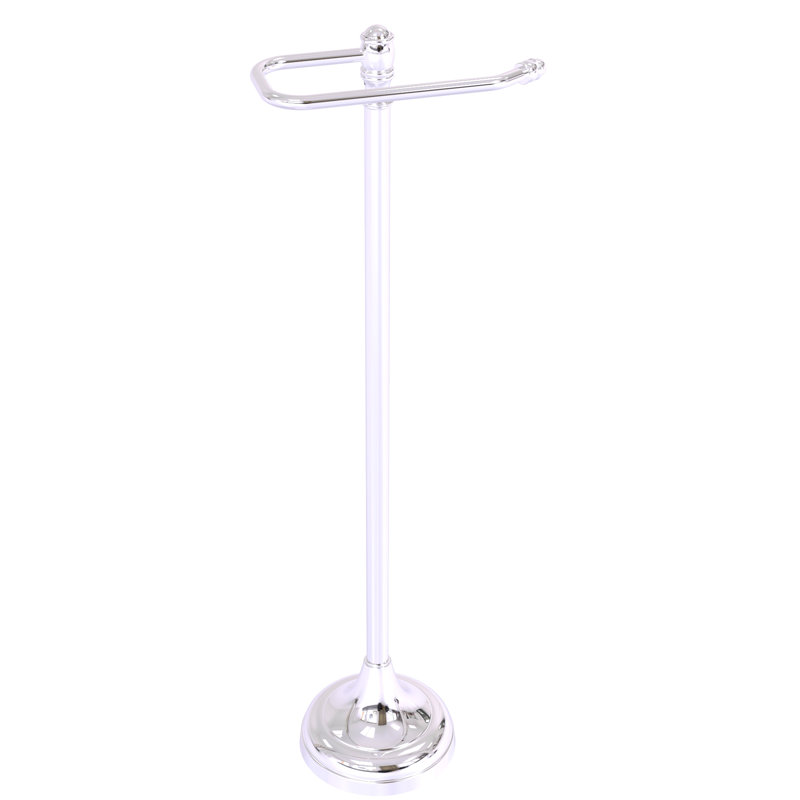 Porte-papier hygiénique sur pied Freyja, Chrome poli