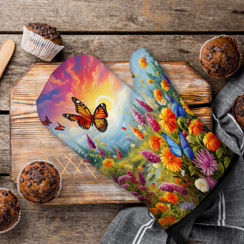 Spring Breeze Oven Mitt Cotton Twill