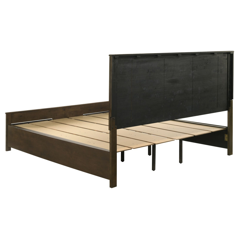 Ensemble de chambre à coucher avec rangement 4 pièces Aeris Dot, Lit, commode, commode, miroir, table de chevet