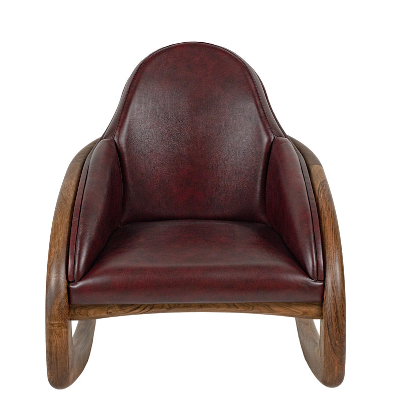 Chaise berçante en bois massif