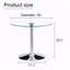 Table de salle à manger ronde minimaliste avec pattes en métal-1932701045