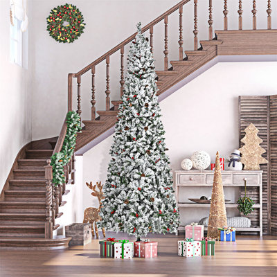 Arbre de Noël artificiel enneigé