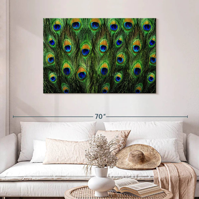Brampt Peacock Tail, 30" H x 45" W