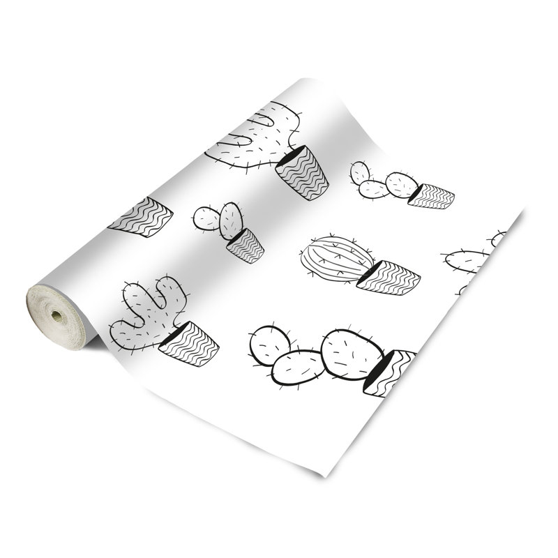 Panneau de papier peint adhésif en pots lisse, L 4 po x l 24 po