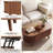 Lift Top Coffee Table with Storage, 40 Inch Modern Fluted Convertible Table with Hidden Compartments for Living Room, Walnut-1561644237