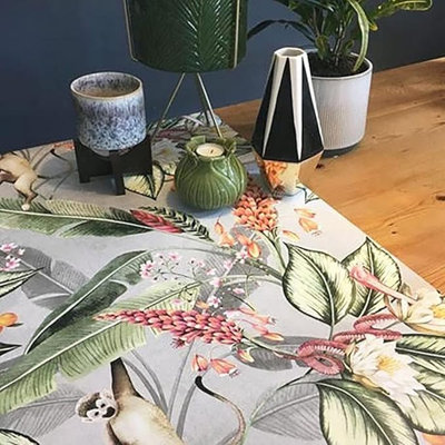 Alyessa Grey Belgravia Floral Animal Garden 100m x 5cm Wallpaper Roll