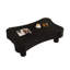 Table basse à plateau relevable de 42 pouces pour l'espace de vie principal, rangement à panneau cannelé, réglage hydraulique, finition à griffes, pouces noirs avec fonction silencieuse, 3 coins arrondis cachés et cloisonnés, rapide