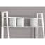 Bureau d'ordinateur, bureau personnel, ordinateur portable, incliné, tablettes de rangement, travail, stratifié blanc, stratifié blanc, contemporain, moderne
