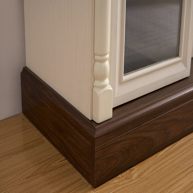 Meuble télé de style campagnard avec colonne romaine, téléviseur de 80 po ou moins, centre de divertissement moderne de 70 po de hauteur avec lumières DEL, console multimédia de salon