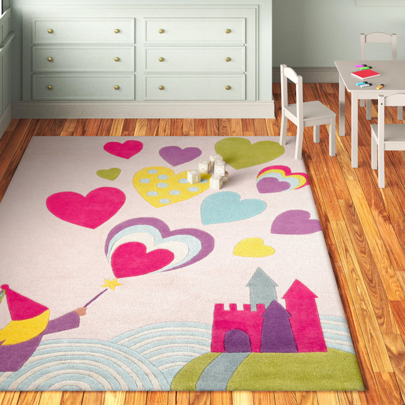 Cecelia Handmade Polyester Rug, Rectangle 4' x 6'