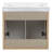 24.5" Wall-Mounted Single Bathroom Vanity Set