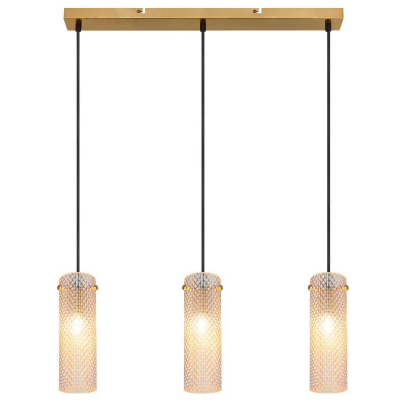Almaan 3 - Light Gold Geometric Pendant