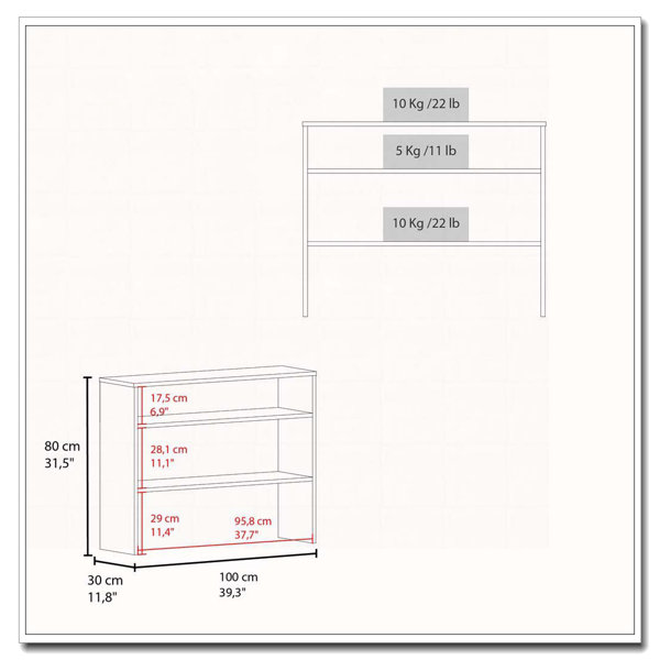 Latitude Run® White Console Table with Open Storage - Wayfair Canada