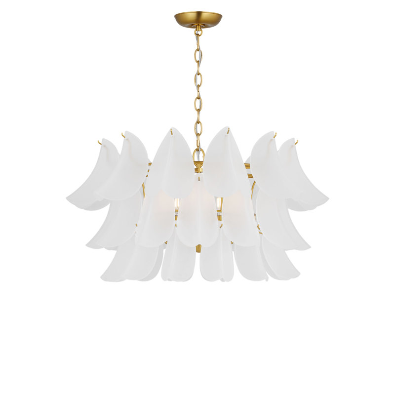 Chloe 32 Chandelier, Burnished Brass