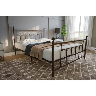 Eastford Metal Bed Frame with Vintage Headboard
