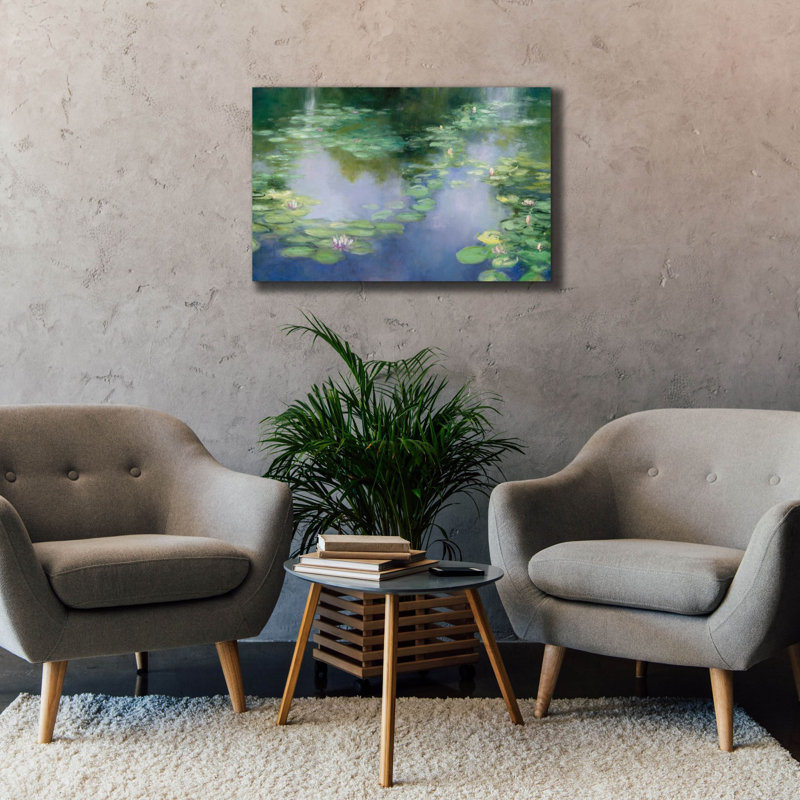«Blue Lily 3» par Julia Purinton, art mural épique Graffiti, 40 po x 26 po, H 26 po x l 40 po x P 1,5 po