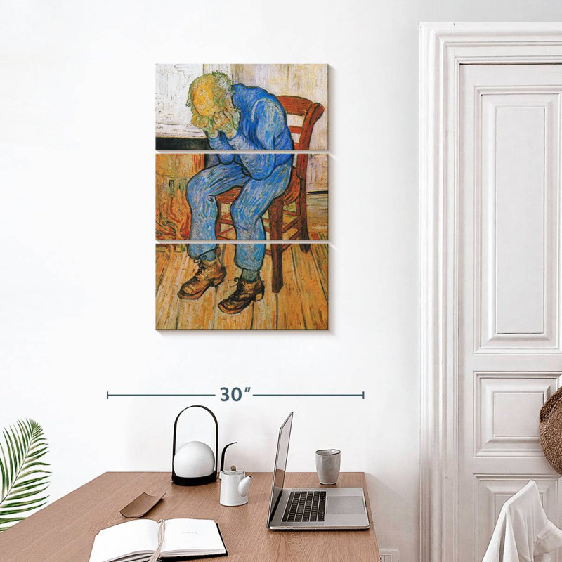 Leisha Sorrowing Old Man At Eternity's Gate, 32" H x 20" W