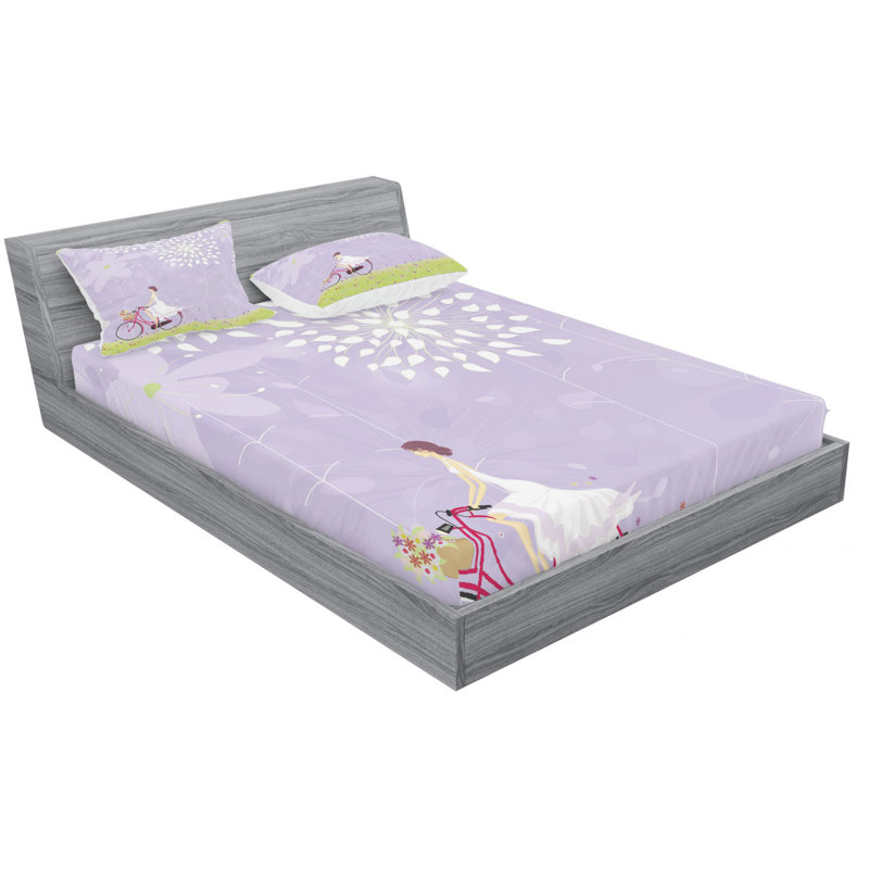 Microfiber Sheet Set, Queen Sheet Set with Fitted Sheet