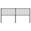 Tête de lit en métal durable Demarrio vidaXL, style moderne-88463531-88463527