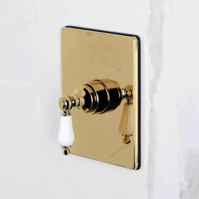 Kingston Brass Victorian Single-Handle Pressure Balanced Tub Faucet, Polished Brass