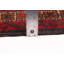 Tapis brun / rouge Teimani 3 pi 6 po x 6 pi 4 po