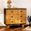 Buffet en bois massif noir