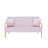 Queana Metal 60'' Reception Sofa-1999194064