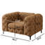 Fauteuil Chesterfield capitonné et rembourré en polyester-131074133