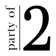 Party of Two - Wrapped Canvas Typography