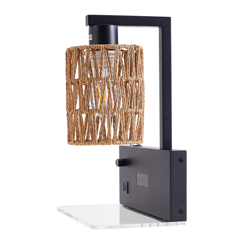E27 Wall Light with Digital Clock