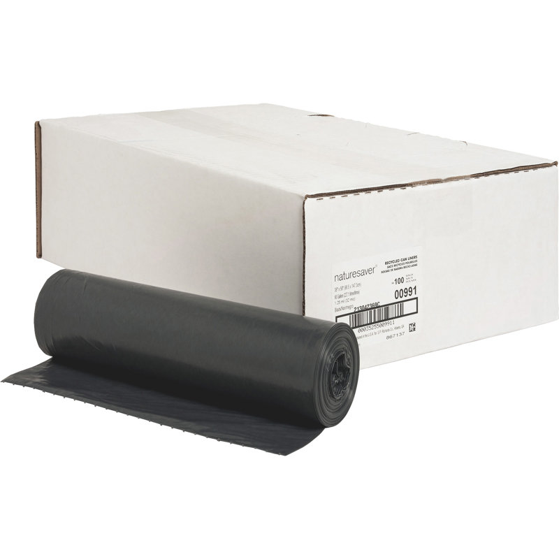Plastic Trash Bags - 100 Count
