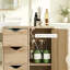 Armoire de rangement élégante à plusieurs compartiments pour petits espaces
