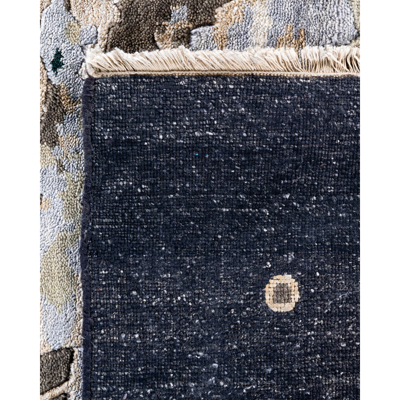 Overdyed One-of-a-Kind 8' 0" X 9' 10" Hand Knotted Area Rug