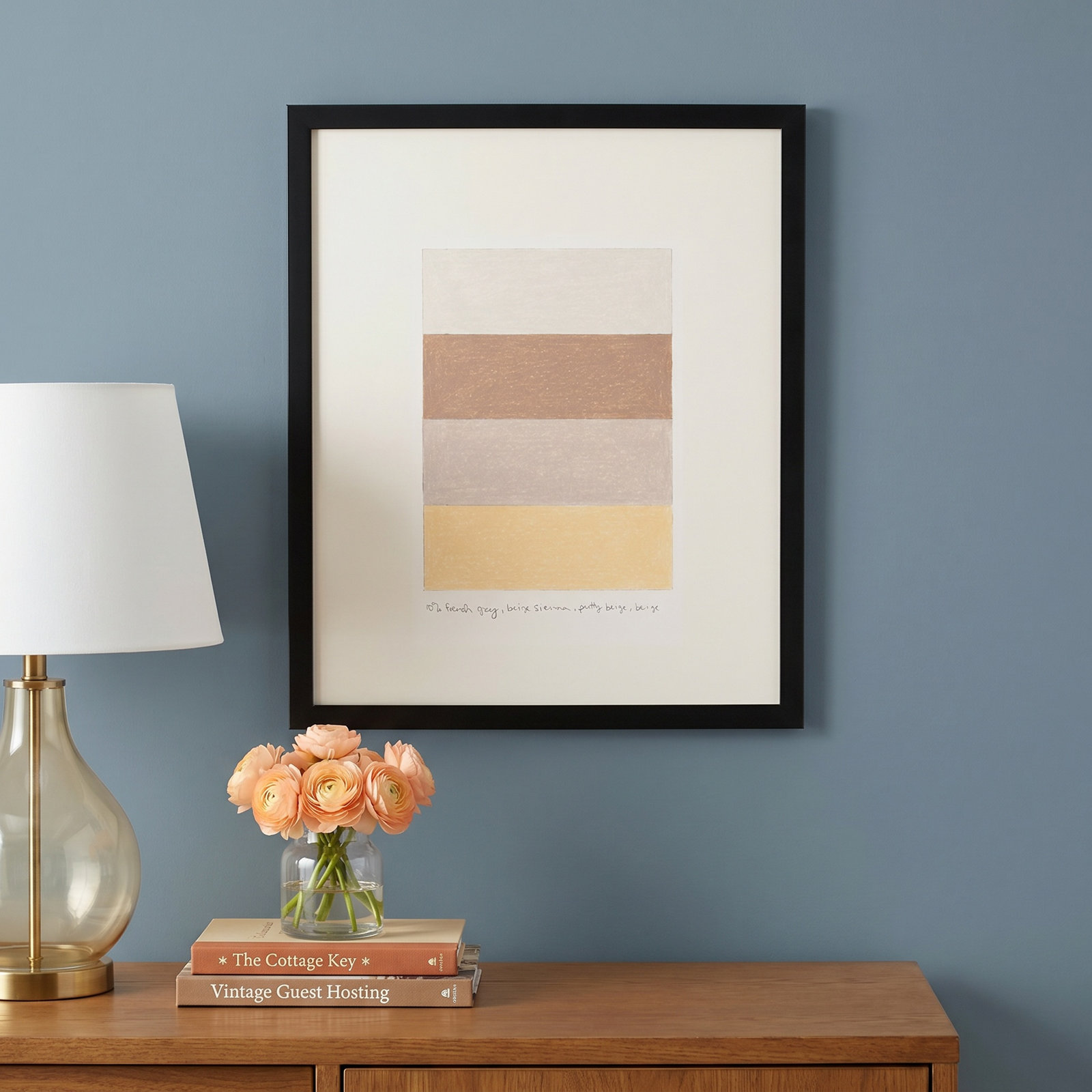 Stacks by Beth James, Black Framed, 20" H x 16" W x 1.25" D