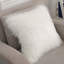 Evers White Square Cushion Cover
