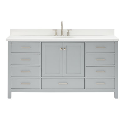 Meuble-lavabo simple 67 po avec dessus Cambridge