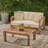 Genser Loveseat & Coffee Table