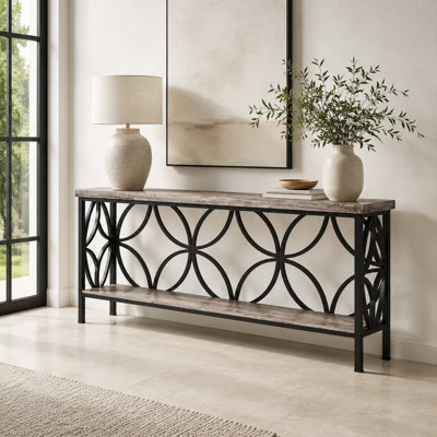 Table console étroite de 70,9 pouces