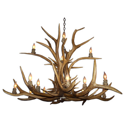 Lustre à 15 lumières Murphree Antler Elk