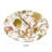 Oval Printed Stoneware Platter with Botanicals