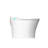 Elongated Smart Toilet With 4-Level Temp Control & Water Flush Modern Ceramic Foot Infrared Sensor 360 Waterproof Design