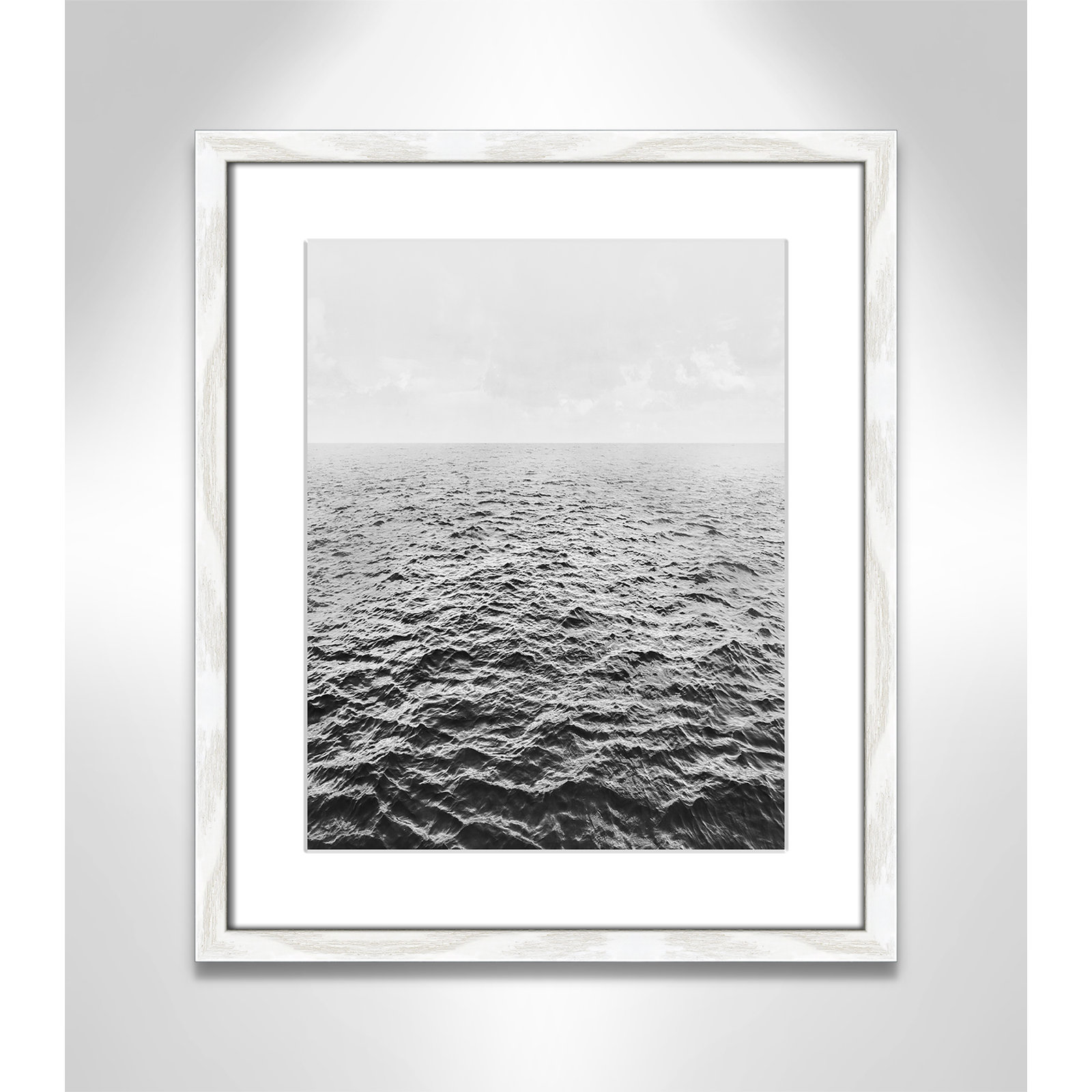 Anali "Rolling in" Print by Mike Calascibetta, 16" W x 19" H x 0.75" D, White Wood Grain