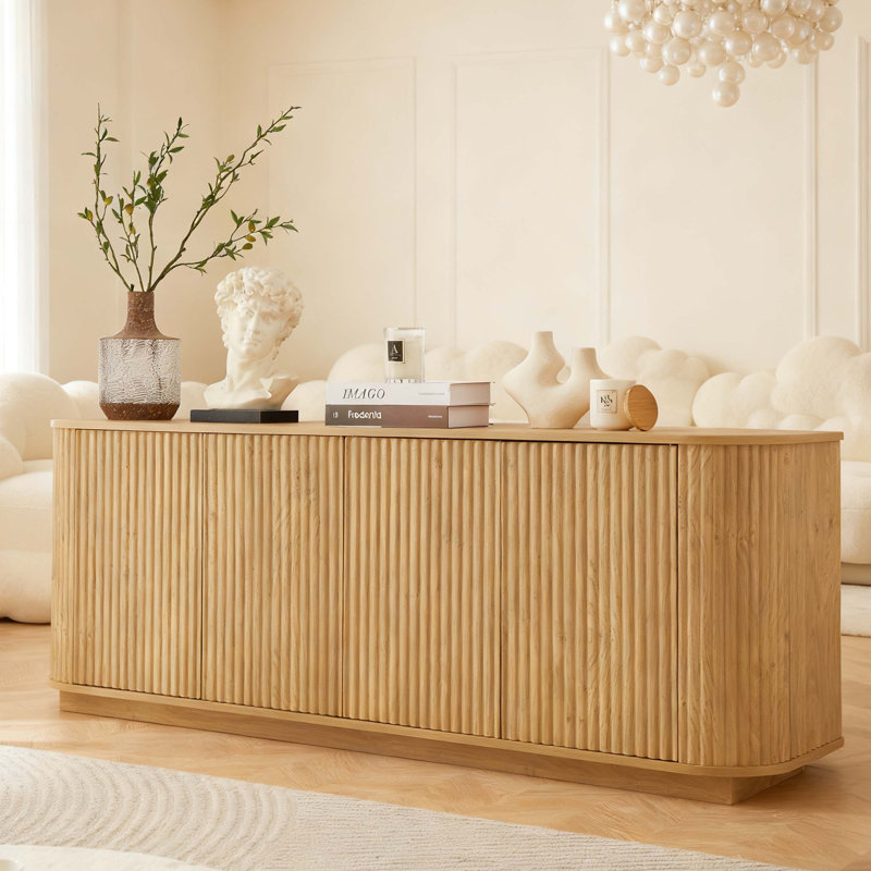 Meuble télé avec rangement Wave Wave, Naturel